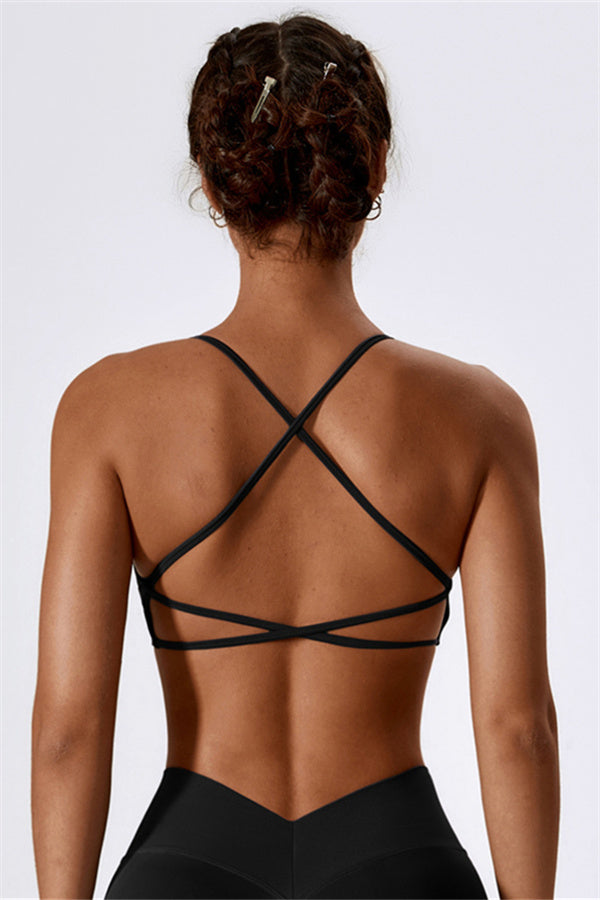 The Nova Luxe Sports Bra Black