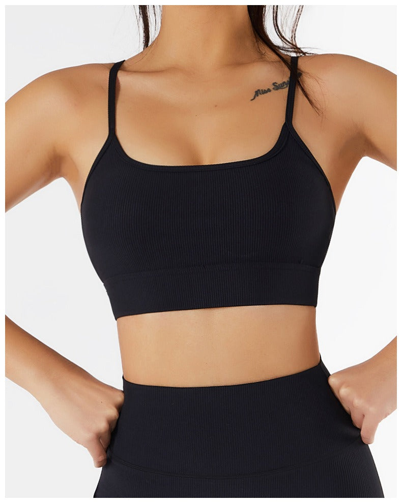 Casey Strappy Bra Top Black
