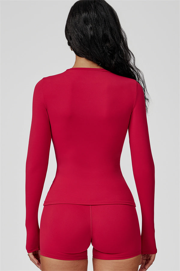 The Oasis Long Sleeve T-shirt Shorts 2-Piece Set
