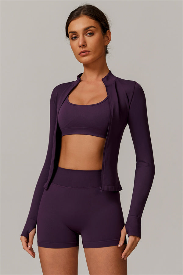 The Nova Luxe Jacket Shorts 2-Piece Set