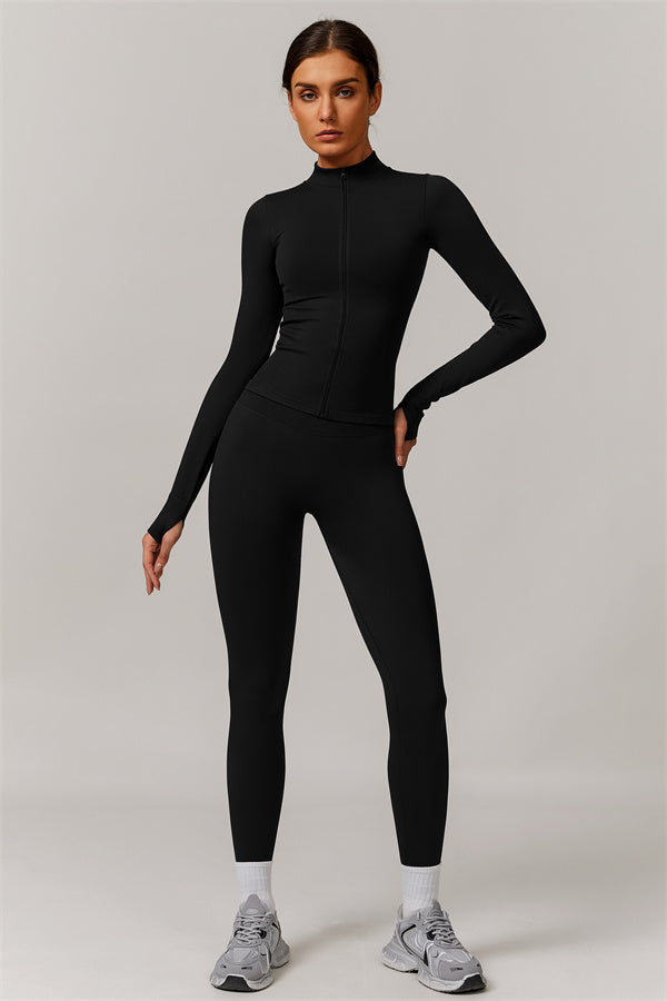 The Nova Luxe Jacket Sports Bra Leggings 3-Piece Set