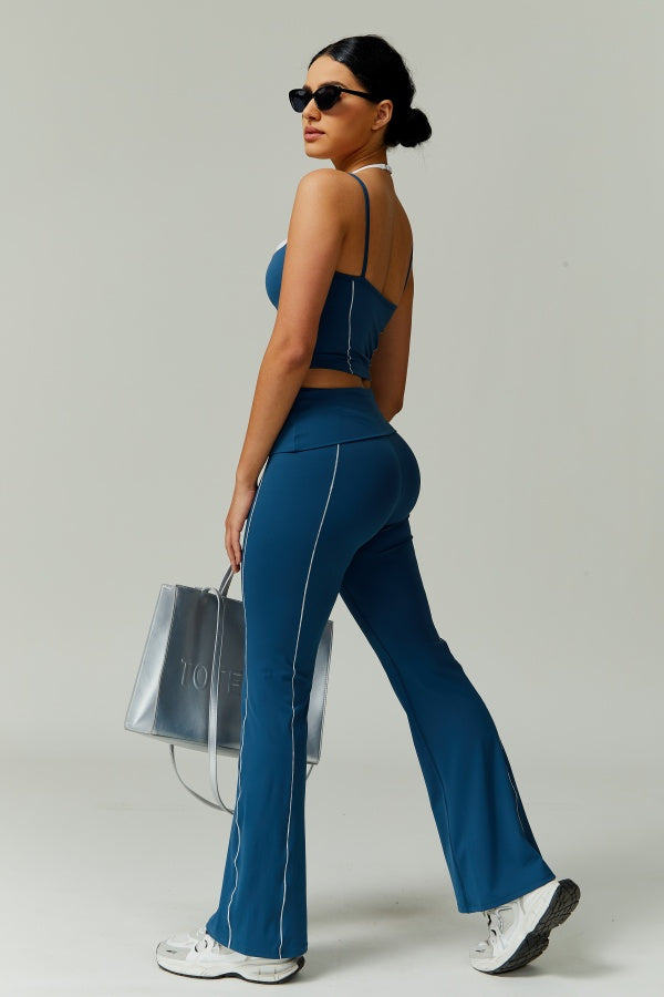 The Radiant Crop Top Flares 2-Piece Set