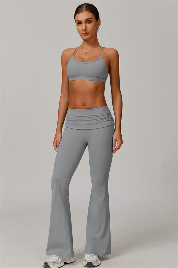 The Juno Star Sports Bra Flared Leggings 2-Piece Set