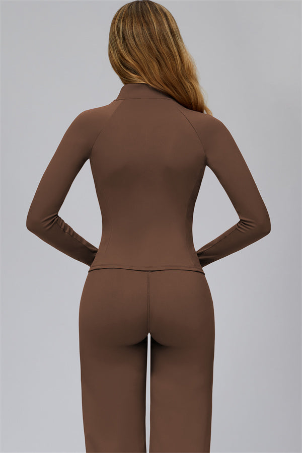 The FlexCore Pure Zip Jacket Flared Leggings 2-Piece Set