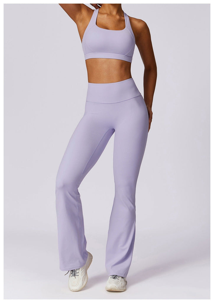 Thea Sculpt Top & Flared Set