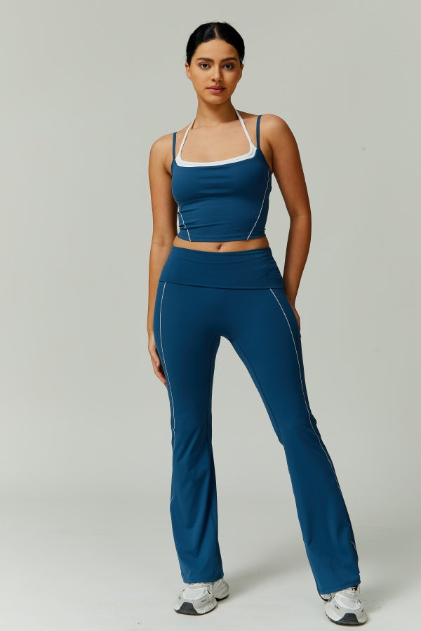 The Radiant Crop Top Flares 2-Piece Set