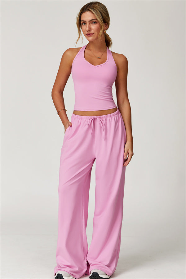 The Sprint Halter Tank Top Sweatpants 2-Piece Set