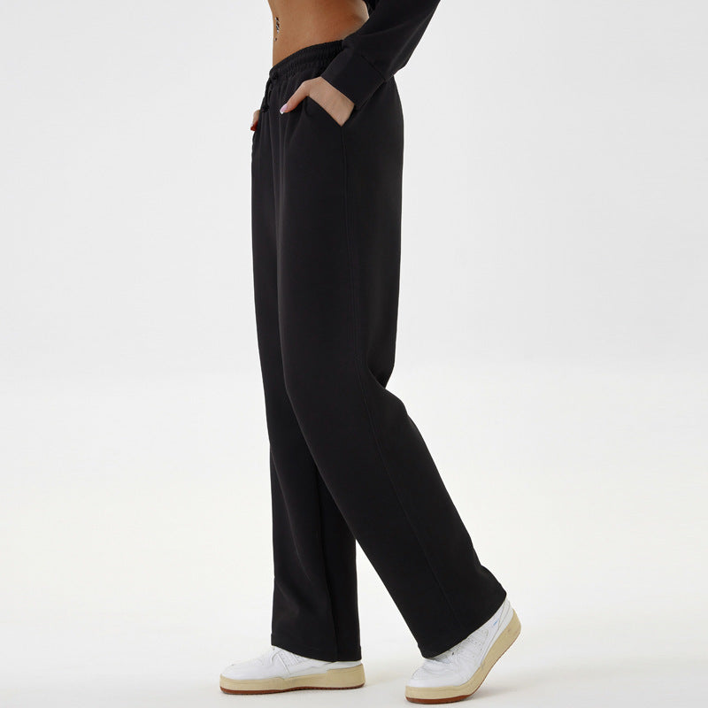 Eilis Straight Leg Sweatpants Black