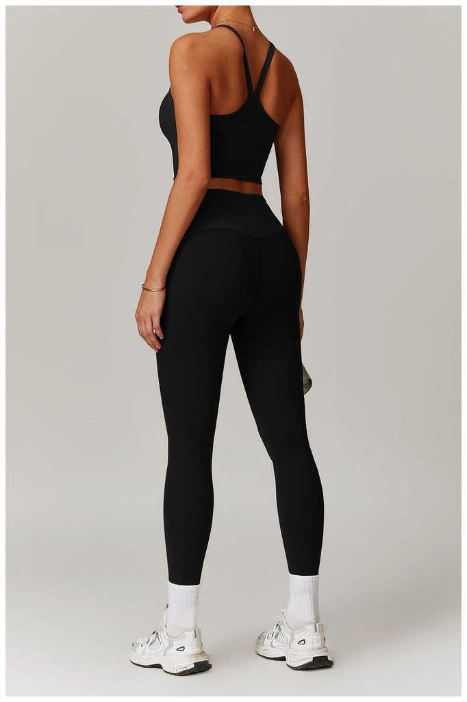 Melina Micro Ribbed Bra Top & Leggings Set