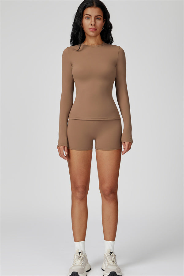The Oasis Long Sleeve T-shirt Shorts 2-Piece Set