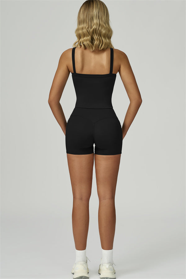 The Flourish Crop Tank Shorts 2-Piece Set