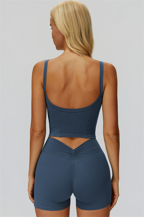 The Fyra Crop Tank Shorts 2-Piece Set