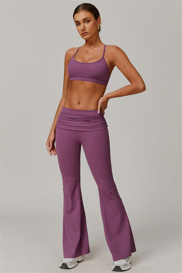 The Juno Star Sports Bra Flared Leggings 2-Piece Set