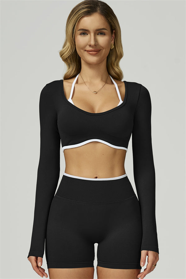 The Prime Line Long Sleeve Crop Top