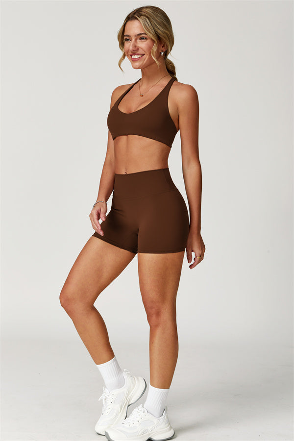 The Boost Crossback Sports Bra Isabella Shorts 2-Piece Set