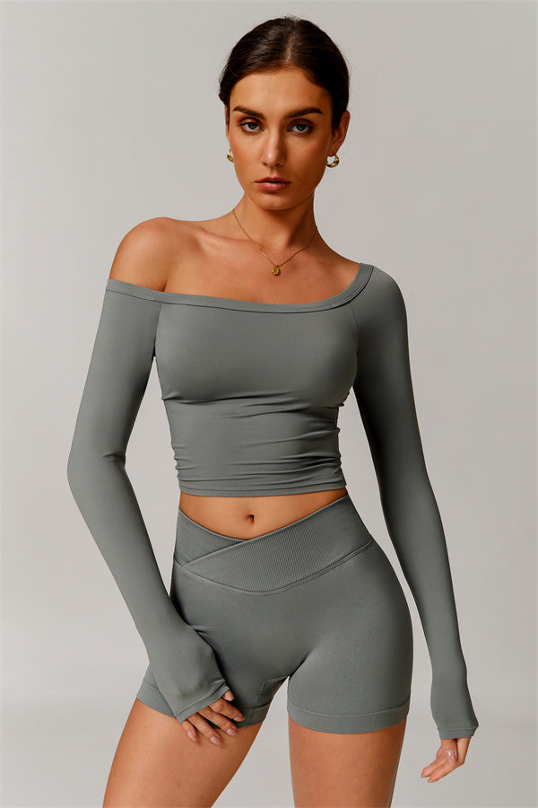 The Vivid Long Sleeve Crop Top