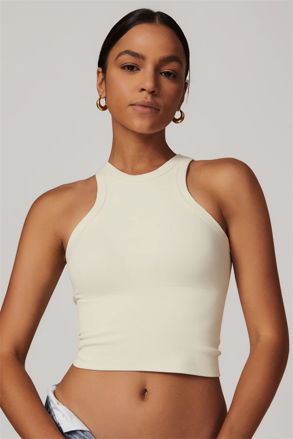 The Delight Crop Top Almond