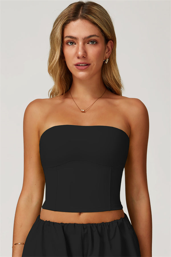 The Sprint Tube Top Black