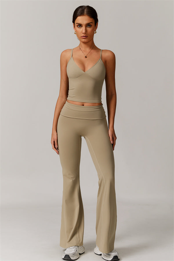 The Vigor Tank Top Flared Leggings 2-Piece Set