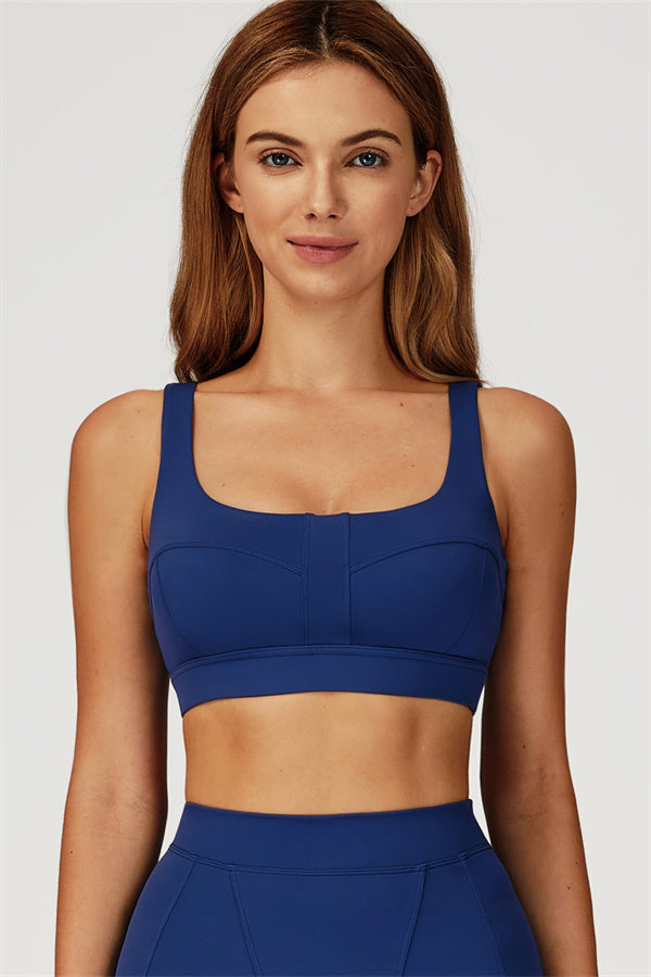 The Conquer Sports Bra Cobalt