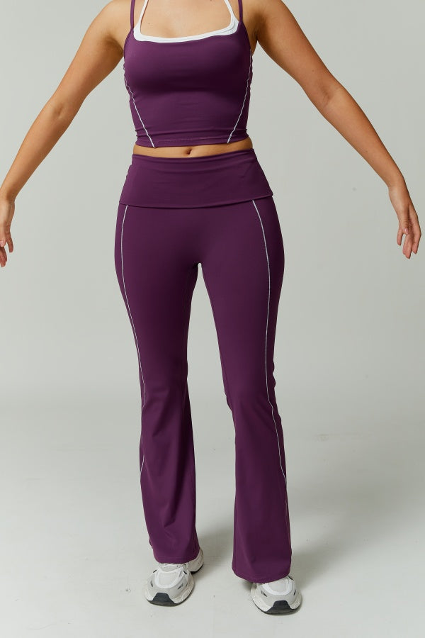 The Radiant Crop Top Flares 2-Piece Set