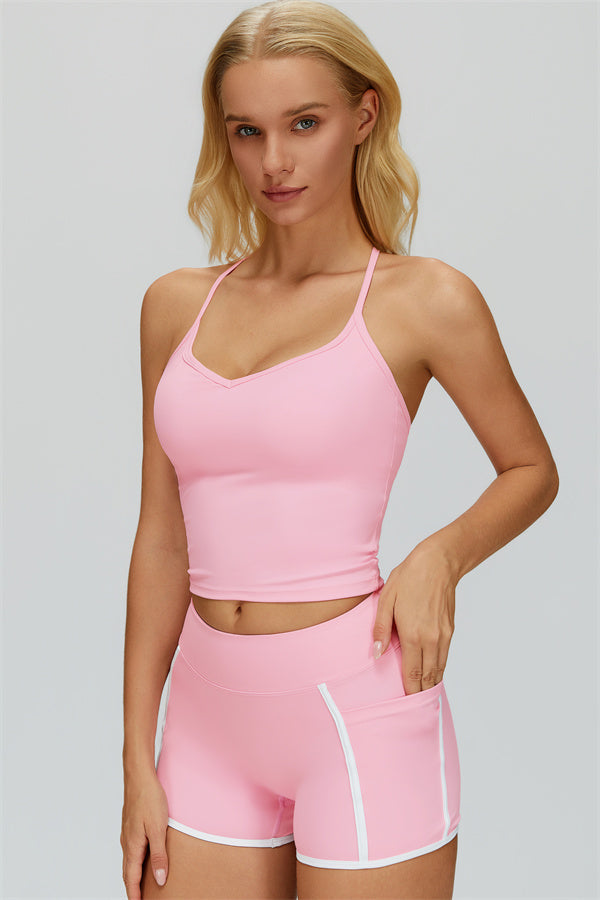 The Whisper Crop Top Shorts 2-Piece Set