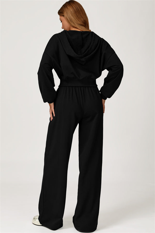 The Glacier Crop Hoodie Pants 2-Piece Set