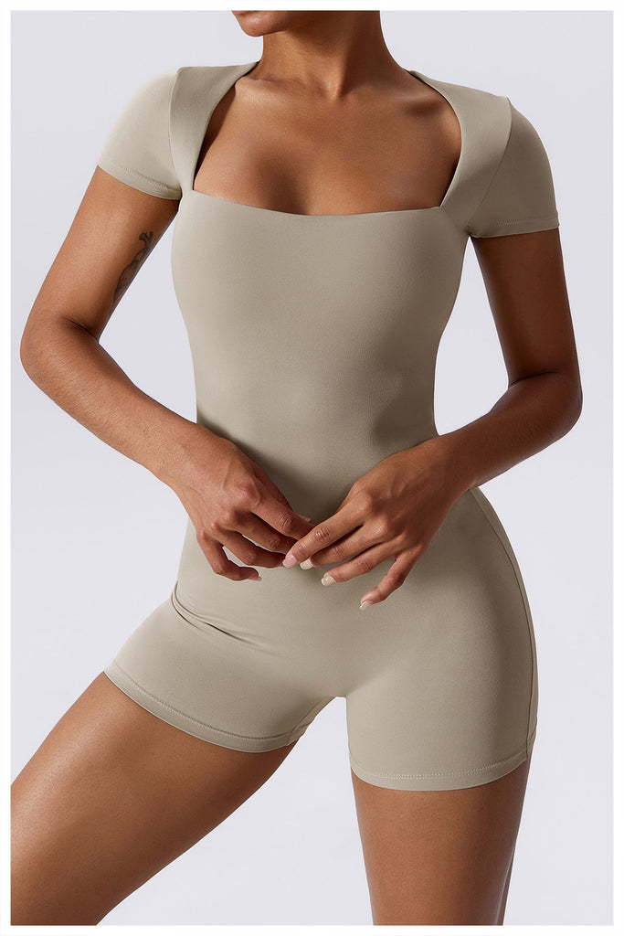 Square Double Lined Romper