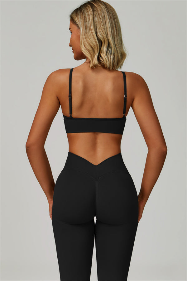 The Empower Sports Bra Leggings 2-Piece Set Black