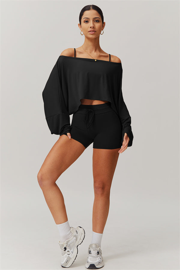 The Resonate Drift Cropped Pullover Shorts 2-Piece Set