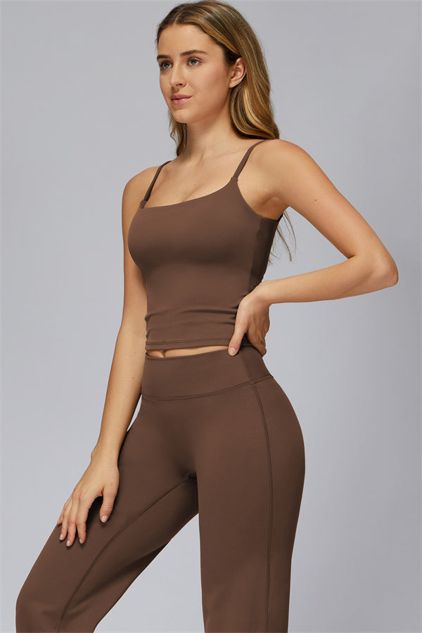 The FlexCore Crop Tank Flared Leggings 2-Piece Set