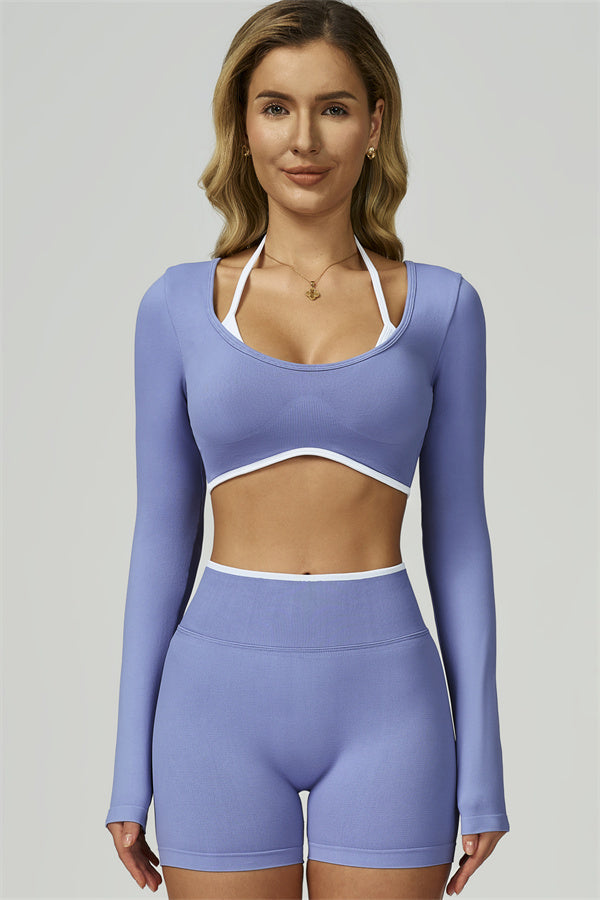 The Prime Line Long Sleeve Crop Top