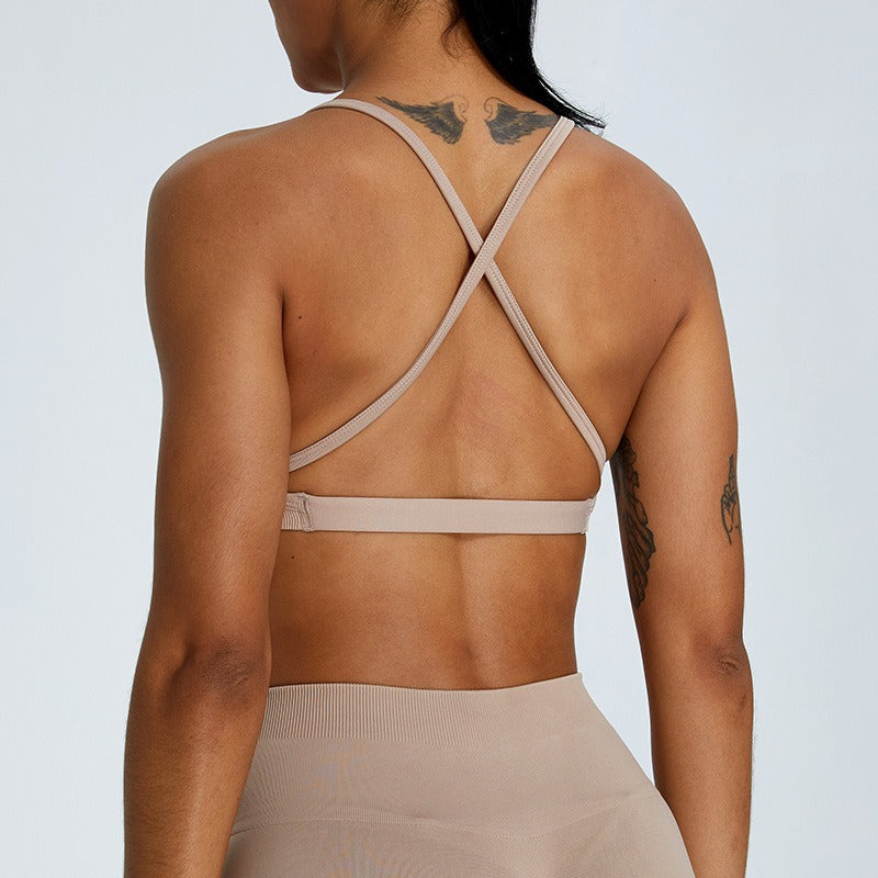 Claire Seamless Bra Top Beige