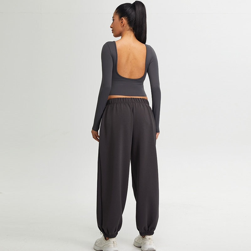 Jayla Backless Longsleeve Top