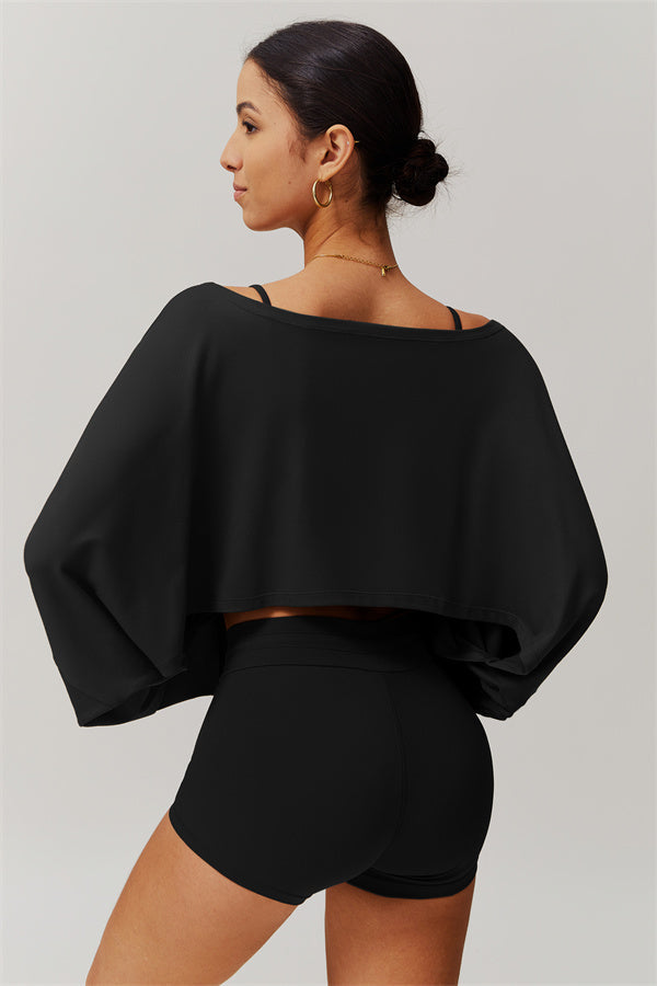 The Resonate Drift Cropped Pullover Shorts 2-Piece Set
