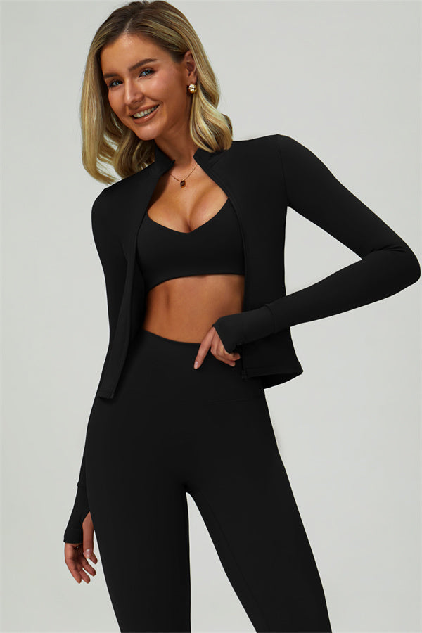 The Seraphine Jacket Sports Bra Leggings 3-Piece Set