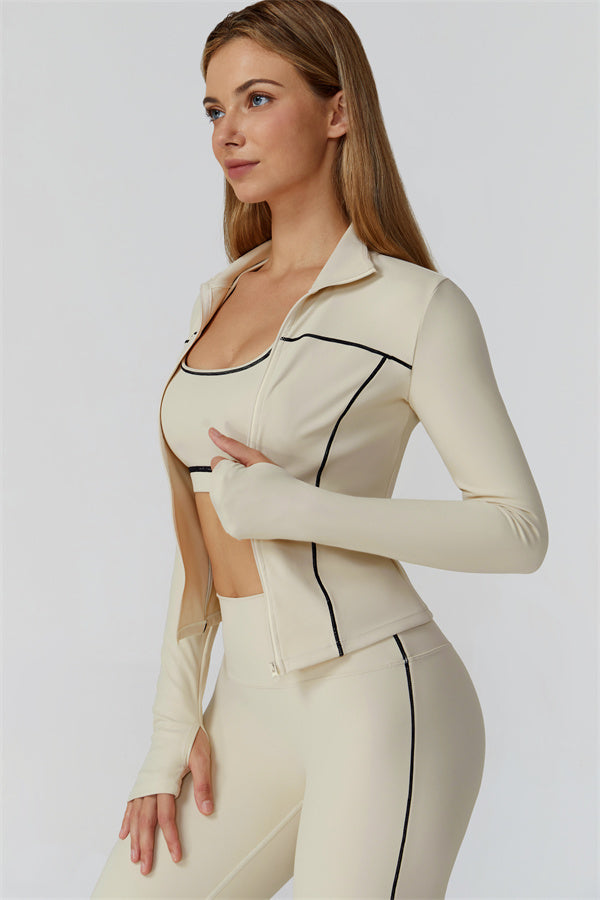 The Venus Zip Longsleeve Top