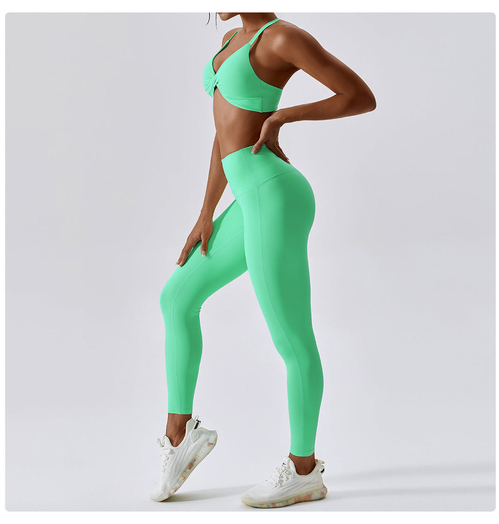 Ibiza Twist Bra Top & Leggings Set