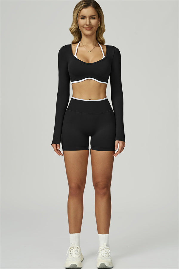 The Prime Line Long Sleeve Crop Top