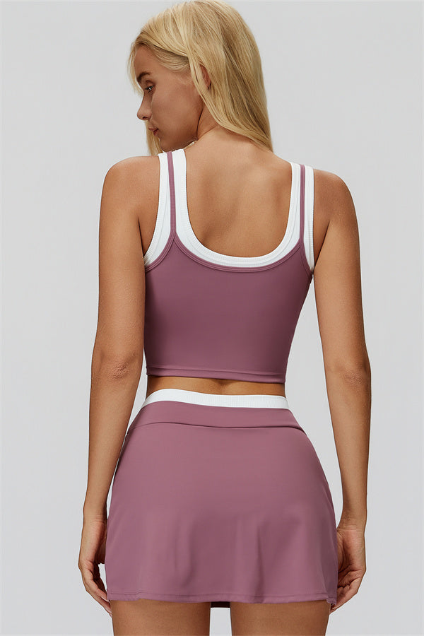 The Canyon Crop Tank Skirt 2-Piece Set