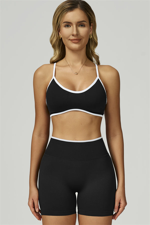 The Prime Line Sports Bra Shorts 2-Piece Set