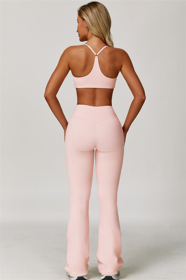 The Refresh Jacket Sports Bra Flared Leggings 3-Piece Set