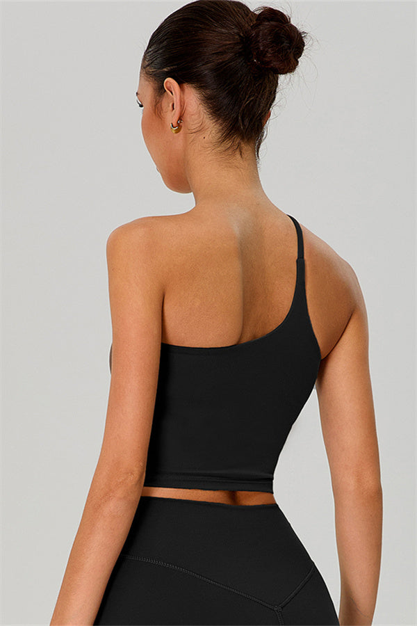 The Jewel One-Shoulder Crop Top