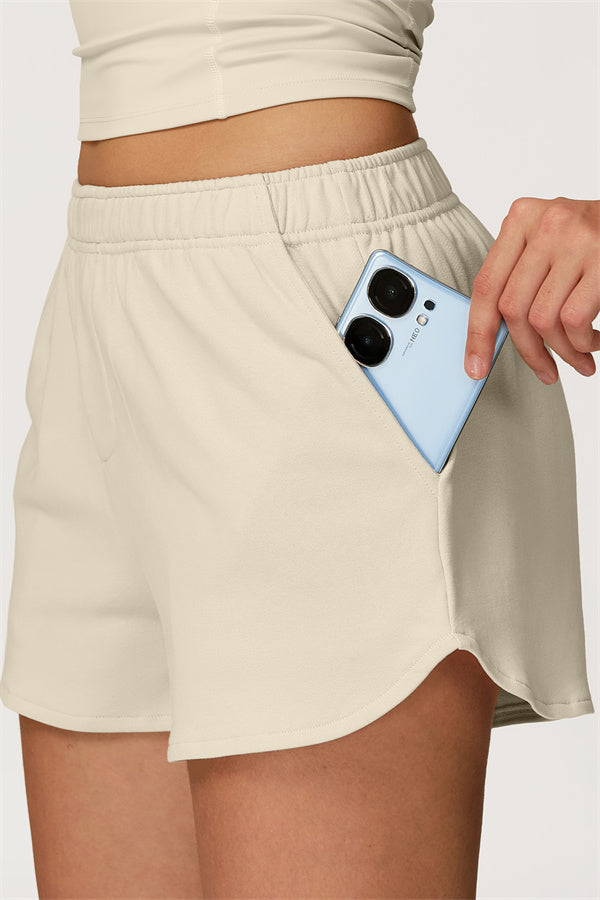 The Glacier Crop Hoodie Shorts 2-Piece Set