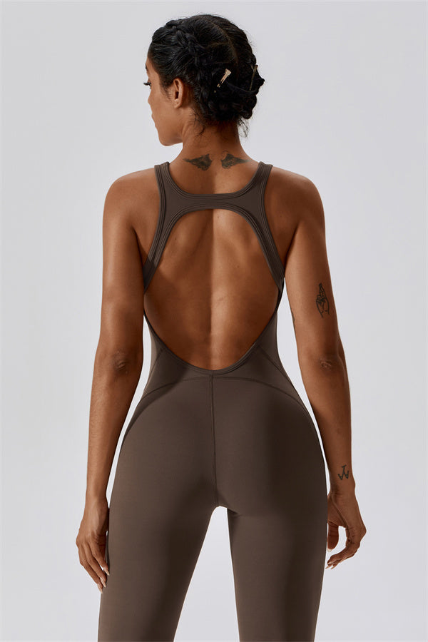 Celestia Jade Jumpsuit Taupe