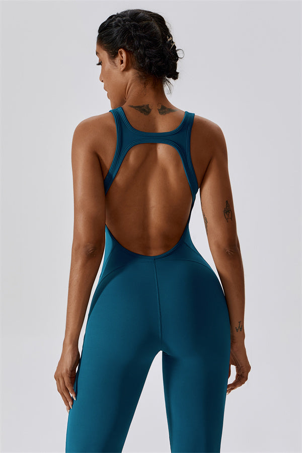 Celestia Jade Jumpsuit Peacock Blue