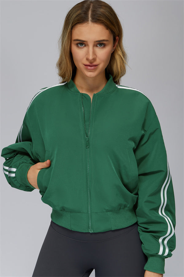 The Unbreakable Zip Jacket Teal Green