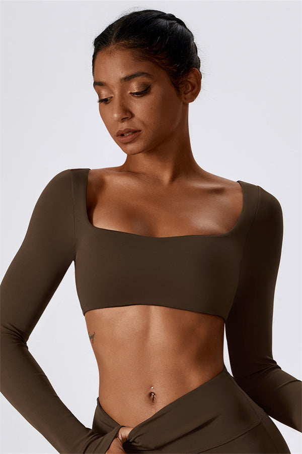 The Lily Belle Longsleeve Top Taupe