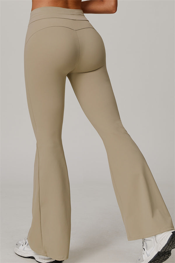 The Lumina Flared Leggings UPF 50+ Beige