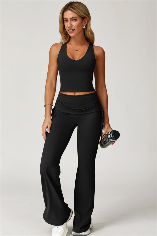 Alani V Top & Flared Folded Set